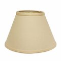 Homeroots 12 in. Parchment Beige Empire Hardback Slanted Linen Lampshade - Washer Fitter 469947